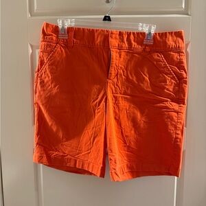 Caslon women’s Bermuda shorts, Orange, Size 10